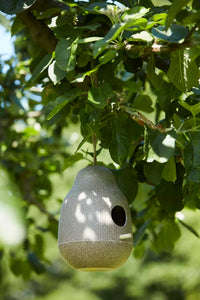 Vogelhuisje uit bamboevezel naturel