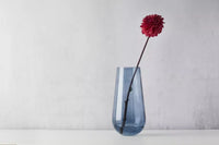 Vase blue Ø 17.5cm H 35cm