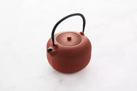Cast iron teapot with internal enamel coating 1L Burnt Orange