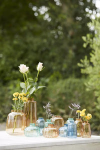 Mini-vase jaune, vert ou gris Ø 6.5cm H 12cm