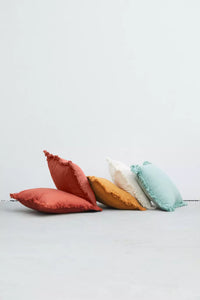 Sierkussen uit 100% gerecycleerd katoen terracotta