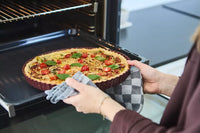 Fluted tart pan with removable base made of non-stick carbon steel ø30cm