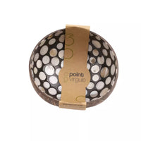 Bol en noix de coco avec nacre pois noir