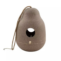 Vogelhuisje uit bamboevezel naturel