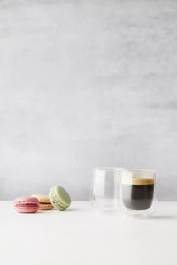 Set van 2 dubbelwandige glazen 80ml