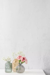 Mini-vase jaune, vert ou gris Ø 8cm H 8cm