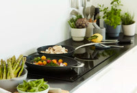 Pan-à-moi poêle à poisson en fonte avec revêtement excalibur 38x26cm