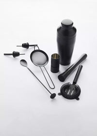 8-delige cocktailset zwart
