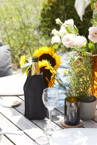 Set of champagne stopper and wine cooler