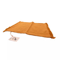 Set de table en coton 100% recyclé ocre