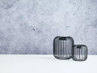 Wire bougeoir pour bougie chauffe-plat noir ø 13cm