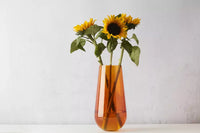 Vase orange Ø 17.5cm H 35cm