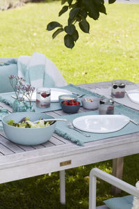 Set de table en coton 100% recyclé vert menthe