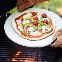 Pizzasteen met houder ø 34cm