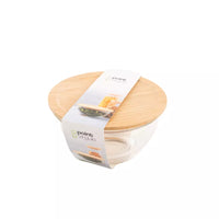 Bol en verre avec couvercle en bambou 500ml