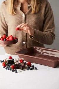 Taartvorm Vintage Maroon 34x24x6cm