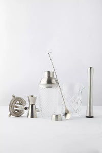 6-delige cocktailset uit glas