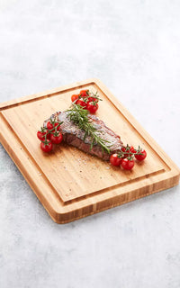 Vleesplank met sapgeul uit bamboe 40x30x3cm FSC®