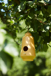 Nichoir en fibre de bambou ocre