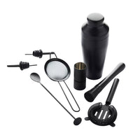 8-delige cocktailset zwart