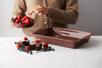 Taartvorm Vintage Maroon 34x24x6cm