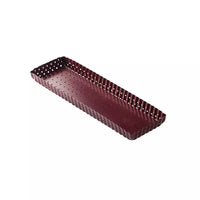Fluted tart pan with removable base made of non-stick carbon steel 35x11x3cm