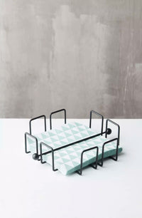 Wire porte-serviettes noir