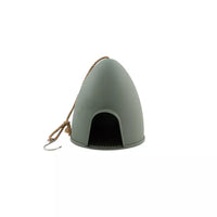 Mangeoire à oiseaux en fibre de bambou vert