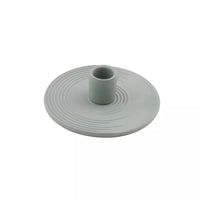 Kandelaar uit keramiek saliegroen