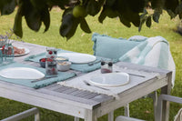 Set de table en coton 100% recyclé vert menthe