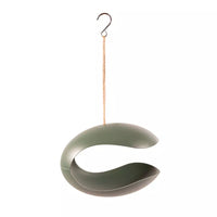 Mangeoire pour oiseaux en fibres de bambou dark forest green