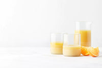 Set van karaf en 2 glazen uit upcycled glas helder