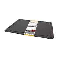 Wood fiber cutting board with juice groove black 44x32.5cm FSC®