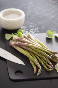 Wood fiber cutting board with juice groove black 29.8x23.5cm FSC®