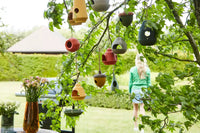 Nichoir en fibre de bambou gland vert