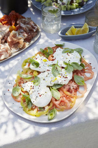 Serveerschotel gebroken wit 35x26cm