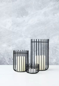 Wire bougeoir noir Ø 10.2cm