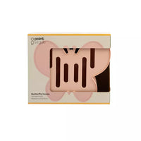 Butterfly house made of bamboo fibre pink 19x16x12cm