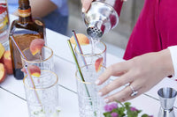 Set de 4 pailles arc-en-ciel avec brosse de nettoyage