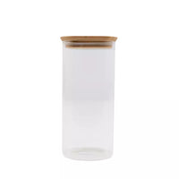 Storage jar with bamboo lid 1.4L