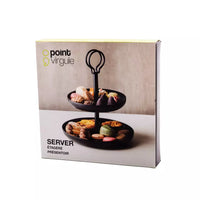 Wire présentoir noir mat ø 20.5cm