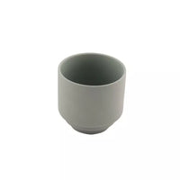 Ceramic high tealight/candle holder sage green