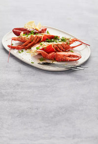 Set of 4 lobster forks black