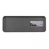 Plateau en fibre de bambou gris foncé