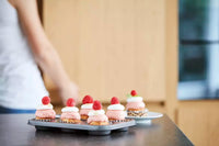 Baking mould with non-stick coating for 12 muffins