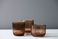 Bougeoir pour bougie chauffe-plat moka ø 10.5cm H 7.7cm