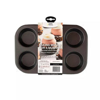 Moule antiadhésif pour 6 muffins