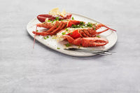 Set of 4 lobster forks black