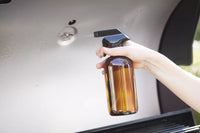 Boston bouteille avec vaporisateur ambré 500ml