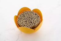 Insectenhotel bloem uit bamboevezel geel ø 20cm